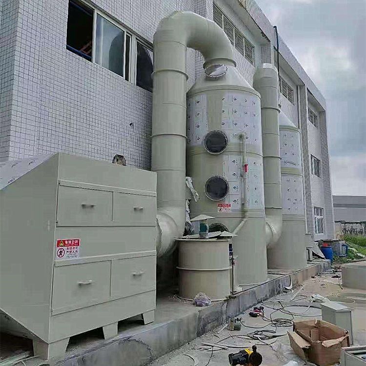 pp喷淋塔设备 pp洗涤塔废气处理 精选厂家 工业废气净化