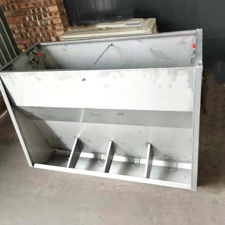 母猪料槽 不锈钢双面食槽可定制 开元畜牧 自动料线设备