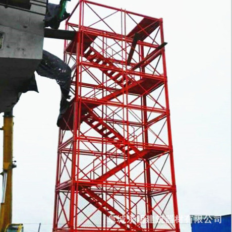 厂家直销安全爬梯笼施工建筑基坑桥梁脚手架安全梯子工地用梯定制