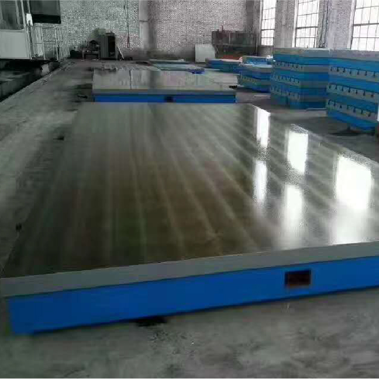 河北华泊厂家 供应铸铁T型槽平台平板  加厚铸铁工作台  铸铁T型槽检验平台