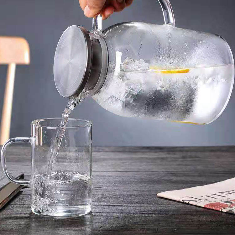 按需供应 高硼硅玻璃冷水壶 果汁壶 家用玻璃凉水壶 匠心工艺