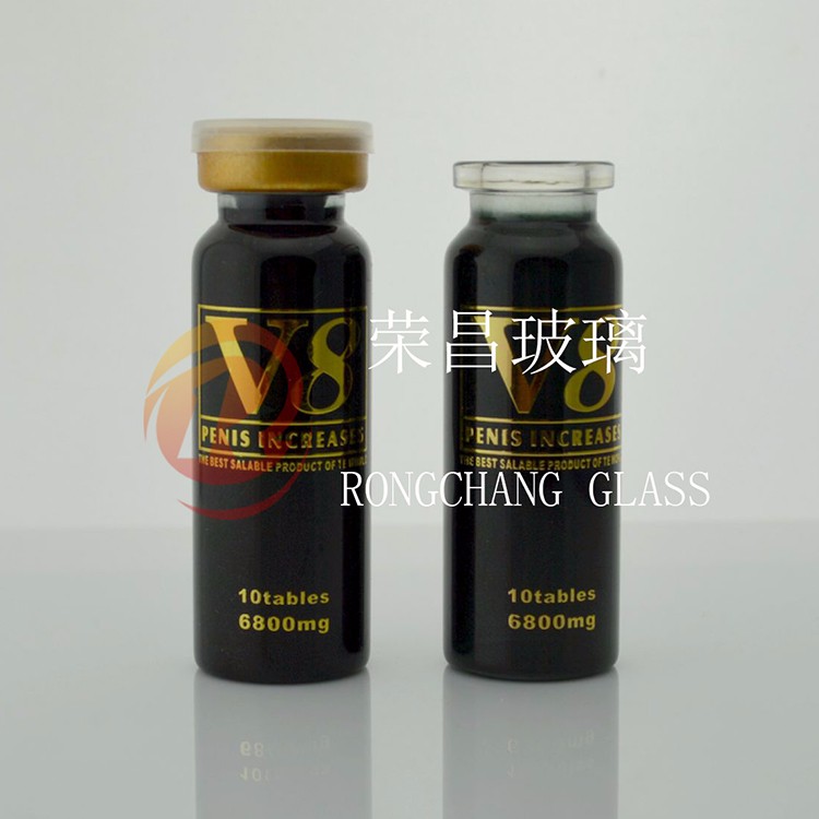 荣昌供应 保健品玻璃瓶 玻璃西林瓶 15毫升西林瓶 生产厂家 质量可靠