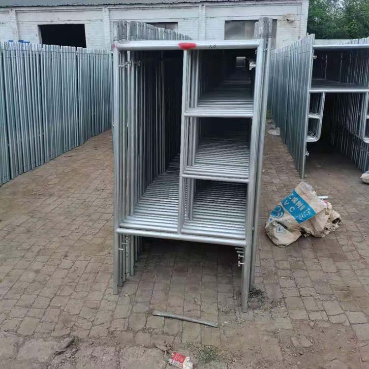 信友生产供应 1.7m热镀锌工地脚手架加厚 梯式移动脚手架 建筑装修活动架 欢迎来电