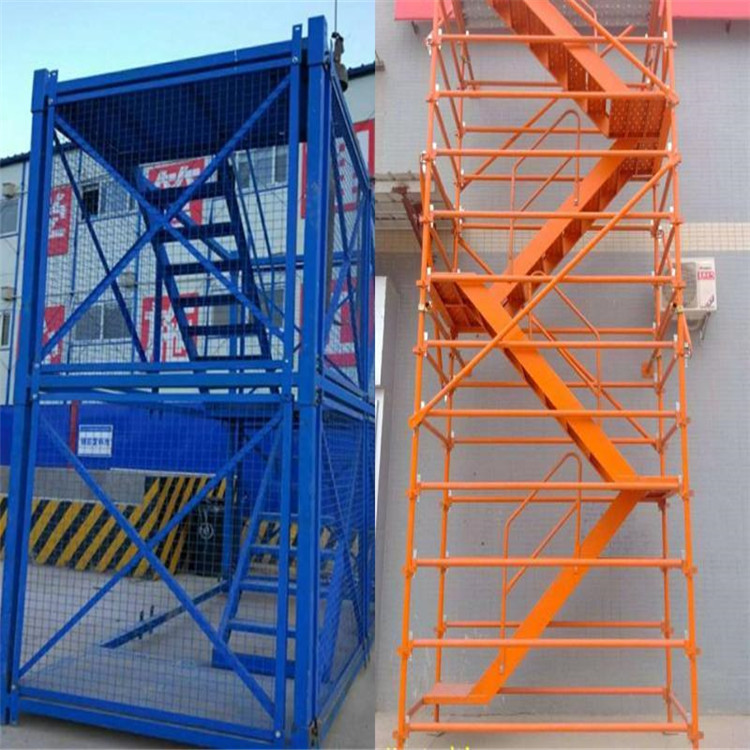 基坑施工安全梯笼 香蕉式安全梯笼 钢结构安全梯笼 艳军铸件 种类齐全