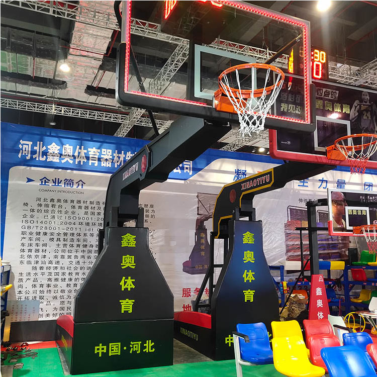 室外成人篮球架 学校操场篮球架 比赛用篮球架 平箱地埋式篮球架