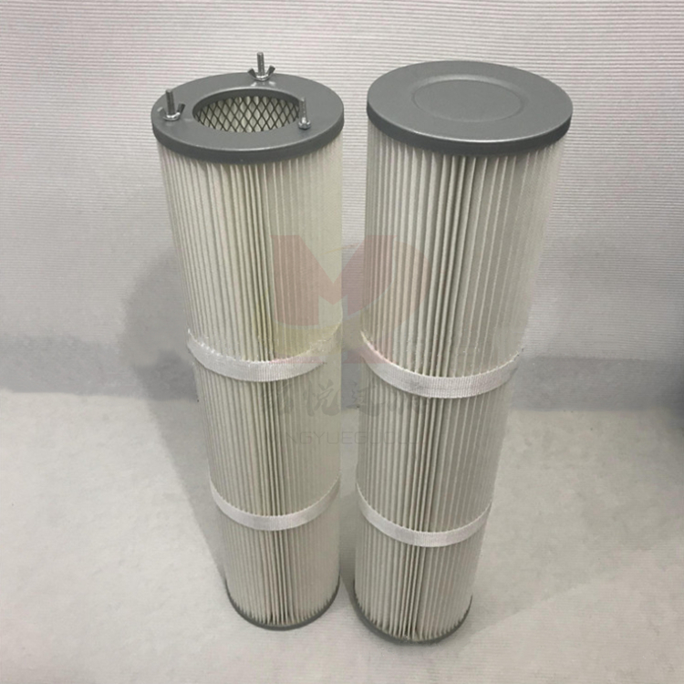 铭悦供应 自洁式空气滤筒 型号多 木浆纤维滤筒 可定制