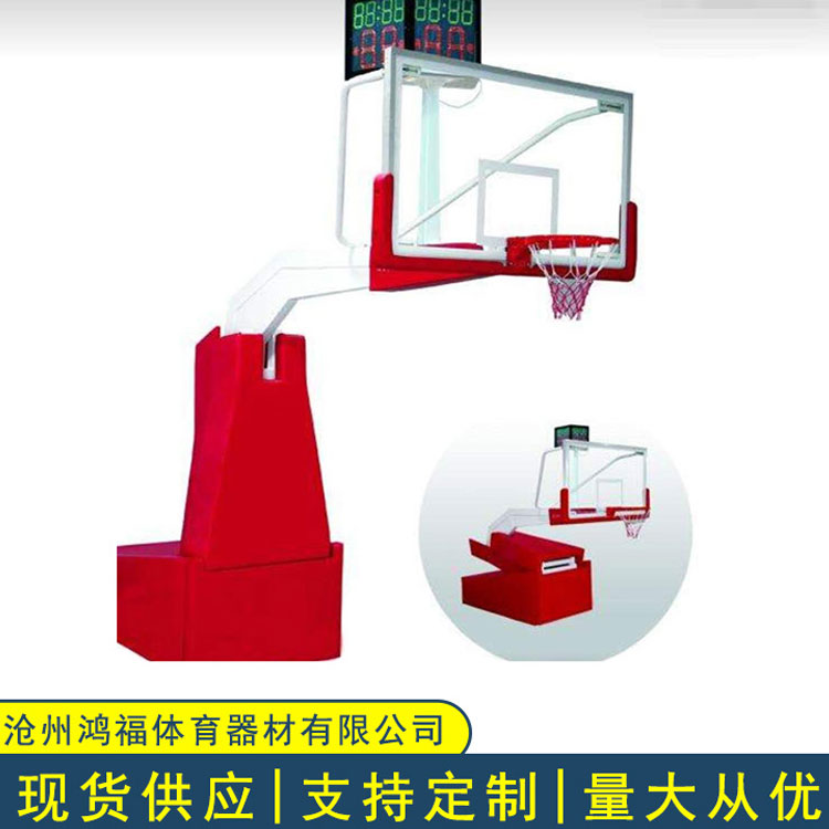 电动液压篮球架 屋顶篮球架 鸿福 电动篮球架厂家 生产加工