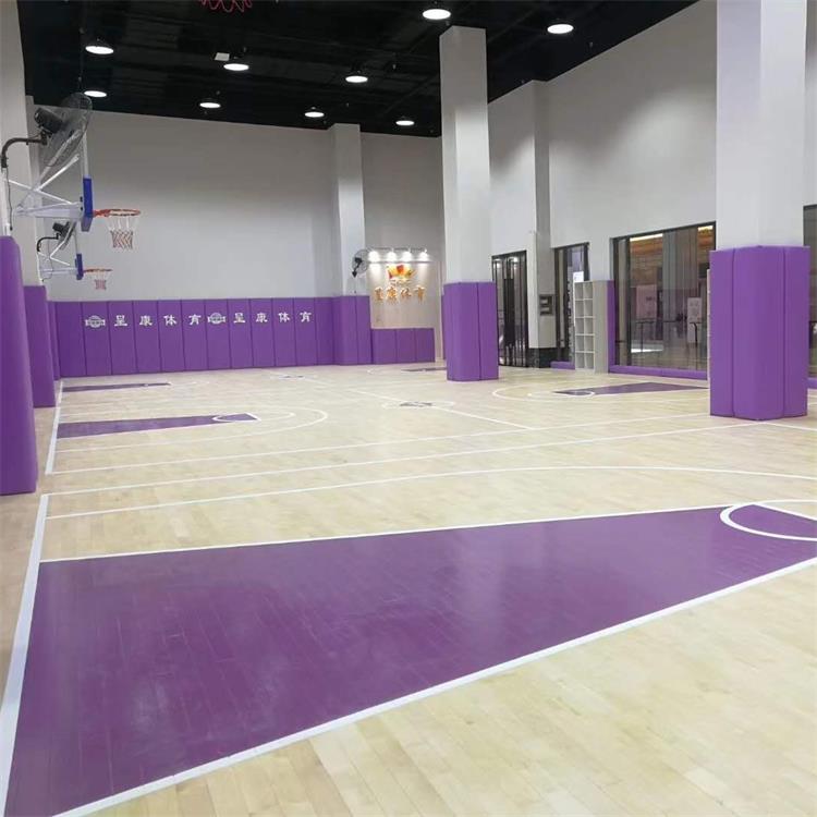 篮球馆24厚企口硬木地板 室内体育馆枫木运动地板包安装