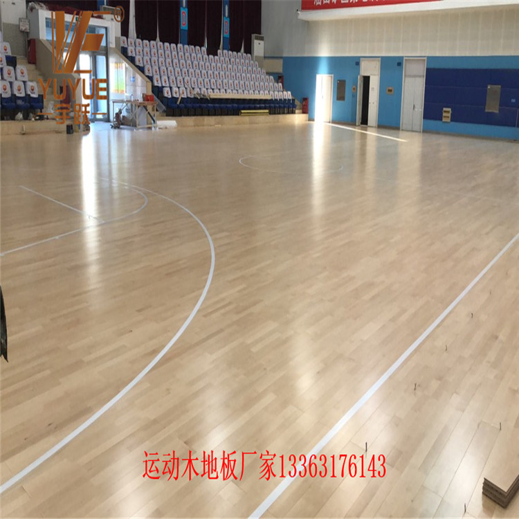 青岛篮球馆木地板_体育木地板_枫桦木地板_实木地板厂家供应