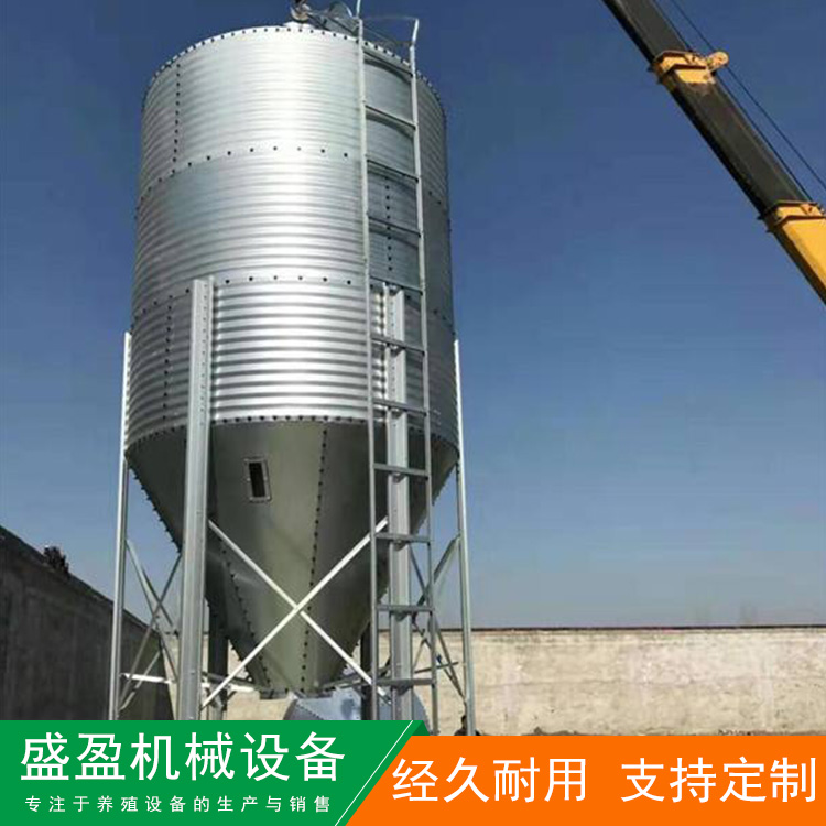 养殖场自动化料塔料线 料塔养殖料仓 镀锌板自动化料塔