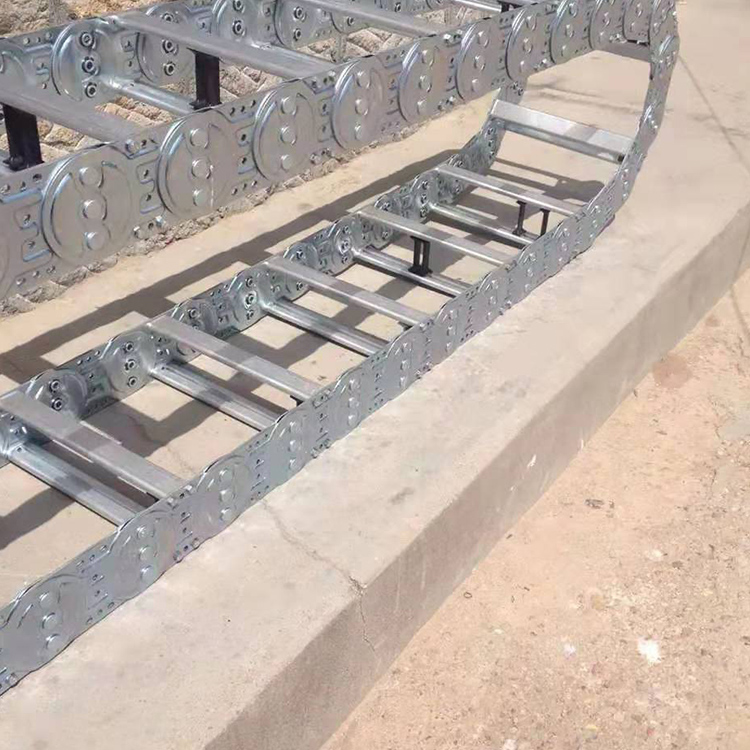 工程拖链 出售 数控机床用钢铝拖链 电缆保护钢铝拖链 定制