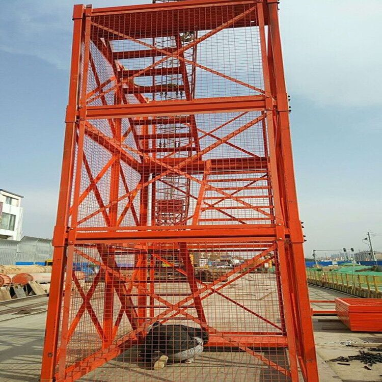 吉林供应 建筑施工安全梯笼 箱式安全梯笼 基坑梯笼 众鹏机械